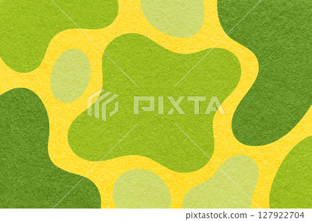 Abstract green, olive and yellow background with amorphous blob shapes and paper texture in flat organic design Abstract green, olive and yellow background with amorphous blob shapes and paper texture in flat organic design 127922704