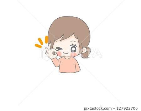 做出「OK」手勢的人 127922706
