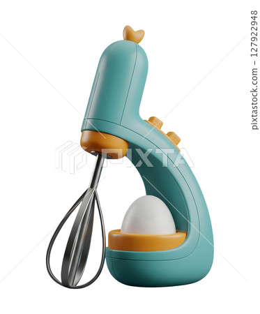 Handheld Whisk Minimalist 3D Rendering in a Soft And Smooth Renderer 127922948
