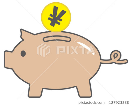Pig piggy bank 127923288