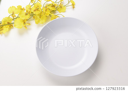 White plate 127923316
