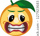 Fear Orange Expression Face Emoji 127923683