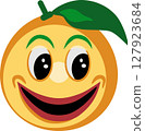 Happy Orange Expression Face Emoji 127923684