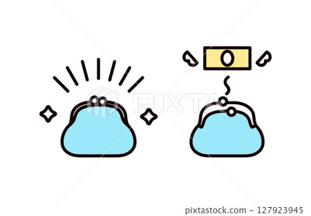 Purse icon set Purse icon set 127923945