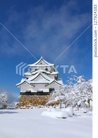 "National Treasure" Hikone Castle - Snowy scenery of the castle tower / The coldest day / Japan's 100 famous castles / Japan's 100 best soundscapes / Lake Biwa Quasi-National Park "National Treasure" Hikone Castle - Snowy scenery of the castle tower / The coldest day / Japan's 100 famous castles / Japan's 100 best soundscapes / Lake Biwa Quasi-National Park 127924383