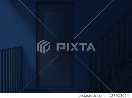 Outdoor staircase background illustration 03 127925024