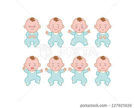 嬰兒的各種表情 127925026