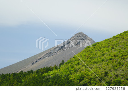 View of Mt. Shinmoedake from Mt. Nakadake View of Mt. Shinmoedake from Mt. Nakadake 127925256
