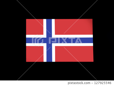 Flag of the Nordic country Norway 127925546