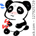Panda with a stomach ache 127925729