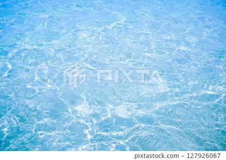 Hawaii Lanikai Beach Clear water surface 127926067