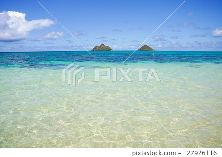 Hawaii Lanikai Beach Molukua Island 127926116