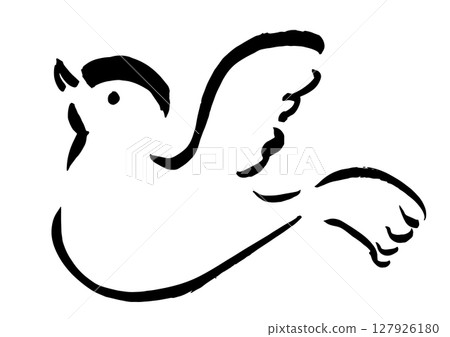 畫筆畫的鴿子 127926180