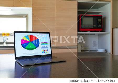 Laptop in the room 127926365