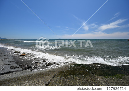 The beautiful sea of Eguchihama The beautiful sea of Eguchihama 127926714