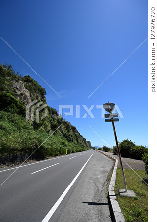 Going straight along the Eguchihama road Going straight along the Eguchihama road 127926720