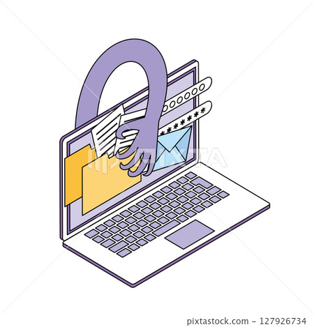 Cyber risk image illustration 127926734