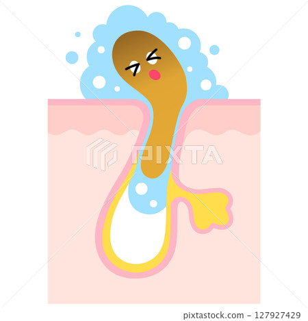 Removes blackheads from pores and cleans dirt from pores 127927429