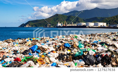 Mountain of garbage 127927638