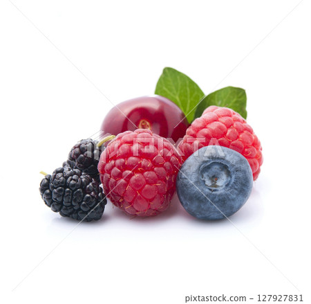 Sweet berry on white backgrounds Sweet berry on white backgrounds 127927831