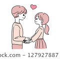 A couple holding hands 127927887