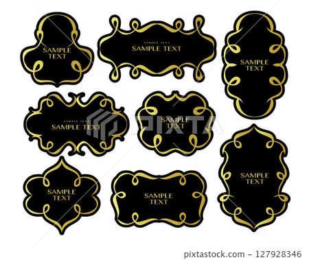 Antique vintage frame decorative frame Antique vintage frame decorative frame 127928346