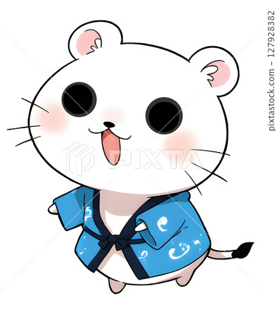 An ermine enjoying the festival 127928382