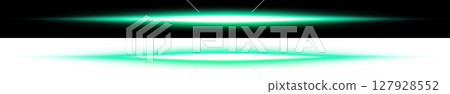 Green luminous flare (transparent and black background) 127928552