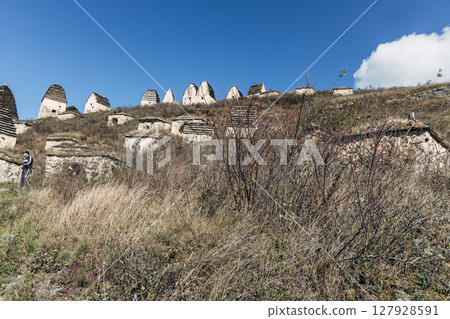 Ancient Dargavs. City of the Dead, North Ossetia-Alania, Russia 127928591