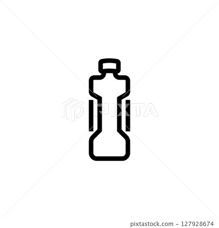 Drink water bottle logo design 127928674