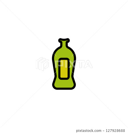 Drink water bottle logo design 127928688