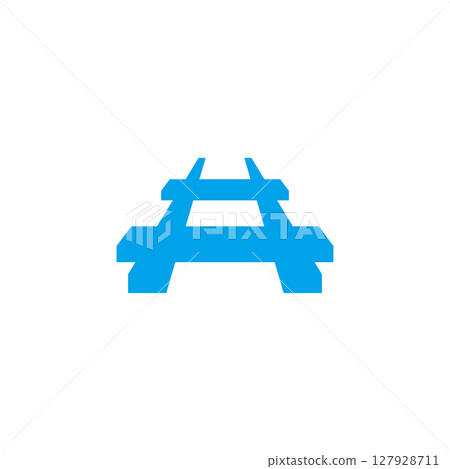 Modern hashtag social network logo design 127928711