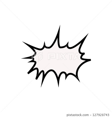 Blank bubble speech comic design 127928743