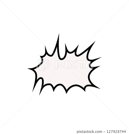 Blank bubble speech comic design 127928744