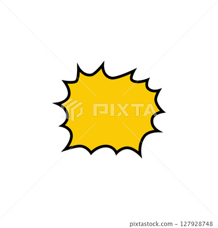 Blank bubble speech comic design 127928748