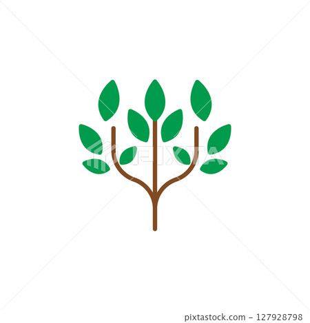 Botanical energy tree logo design 127928798