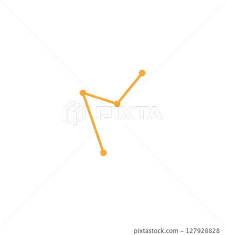 Astrology zodiac star line logo design 127928828