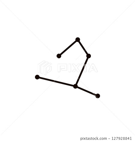 Astrology zodiac star line logo design 127928841