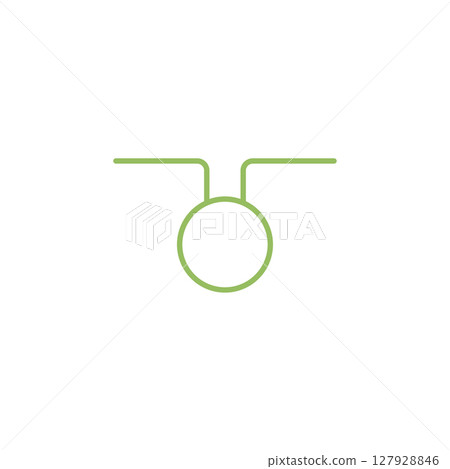 Astrology zodiac star line logo design 127928846