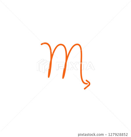 Astrology zodiac star line logo design 127928852