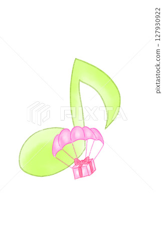 帶降落傘的音符 帶降落傘的音符 127930922