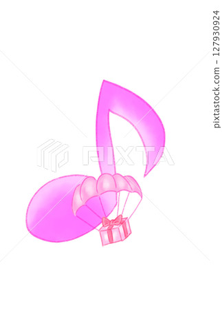 帶降落傘的音符 127930924