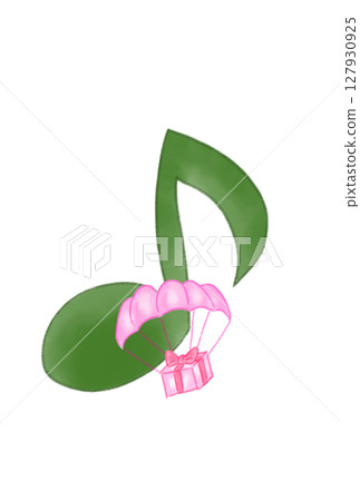 帶降落傘的音符 127930925