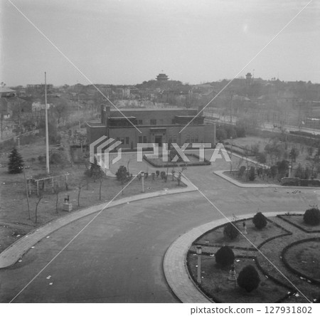 Old photo, 1938, Republic of China, Nanjing, during the Sino-Japanese War, Nanjing city as seen from the Ministry of Foreign Affairs building of the Nationalist Government 127931802