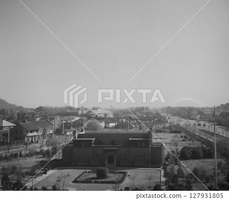 Old photo, 1938, Republic of China, Nanjing, during the Sino-Japanese War, Nanjing city as seen from the Ministry of Foreign Affairs building of the Nationalist Government 127931805