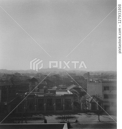 Old photo, 1938, Republic of China, Nanjing, during the Sino-Japanese War, Nanjing city as seen from the Ministry of Foreign Affairs building of the Nationalist Government 127931808