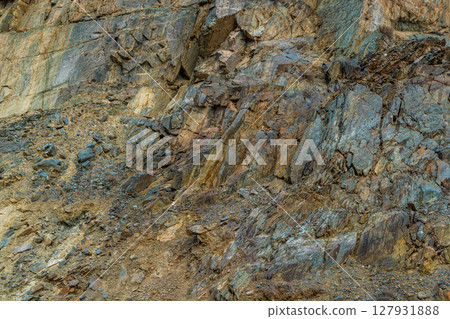 Rugged rock formation texture 127931888