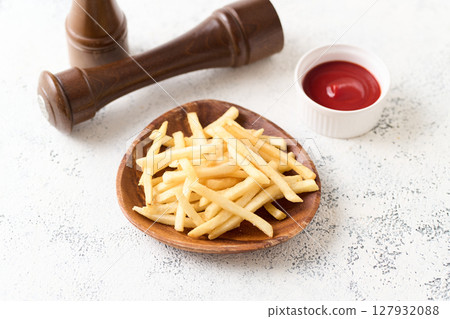 french fries on a plate french fries on a plate 127932088