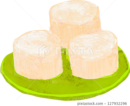 扇貝、扇貝、北海道特產插圖 127932296