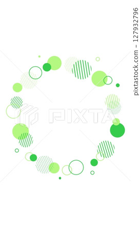 帶有彩色圓點的可愛框架 127932796